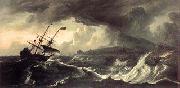Ludolf Backhuysen Ships Running Aground painting